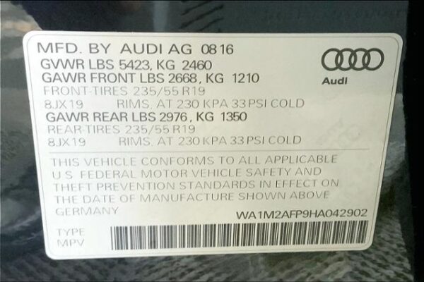 2017 Audi Q5 For Sale - 2.0 TFSI Premium Plus - Pre-Owned - Image 33